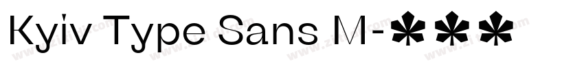 Kyiv Type Sans M字体转换